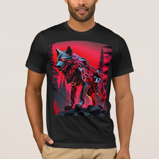 Mecha Wolf T-shirt (Voorkant)