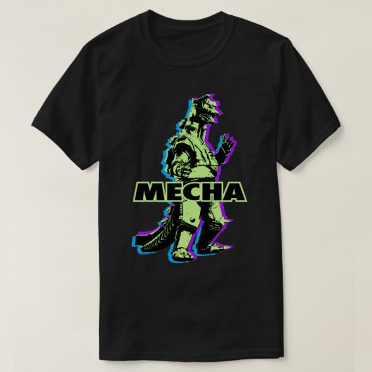 MECHAGODZILLA NEONS T-SHIRT (Design voorkant)
