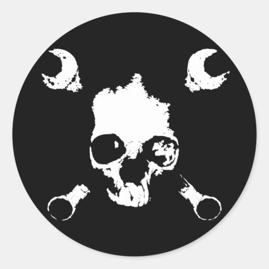 Mechaneur Ronde Sticker (Voorkant)