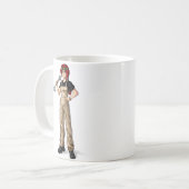 Mechanic Anime Girl Koffiemok (Voorkant links)