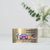 Mechanic Auto Repair Shop Visitekaartje (Staand voorkant)