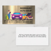 Mechanic Auto Repair Shop Visitekaartje (Voorkant / Achterkant)