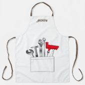 Mechanic Auto Technician Voertuigreparateur Fun Schort (Voorkant)