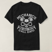 Mechanic Bust Nuts Funny Adult Humor Joke T-shirt (Design voorkant)