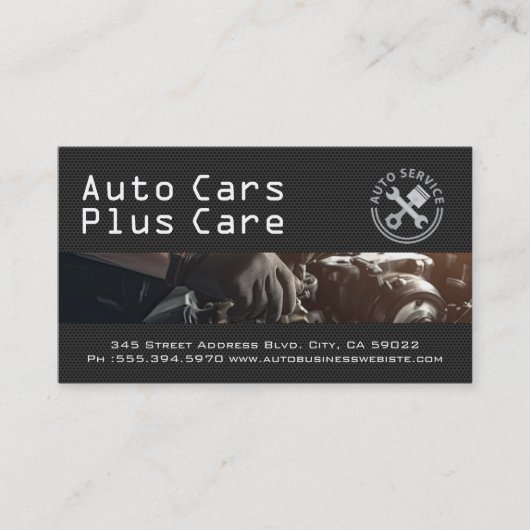 Mechanic Car Care | Performance Shop Visitekaartje (Voorkant)