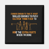 Mechanic Curious Enough To Take It Apart Funny Aut Magneet (Voorkant)