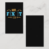 Mechanic Dad Craftsman Funny Repairman Visitekaartje (Voorkant / Achterkant)