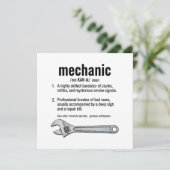 Mechanic Definitie Kaart (Staand voorkant)