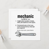 Mechanic Definitie Kaart (Voorkant / Achterkant in situ)