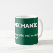 Mechanic Definition Mok - Auto Mechanic Humor (Voorkant rechts)