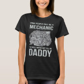 Mechanic for men car dad garage father day car t-shirt (Voorkant)