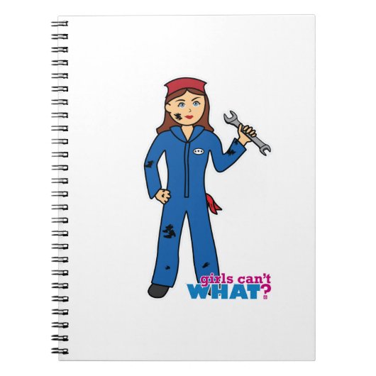 Mechanic Girl Notitieboek (Voorkant)