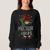 Mechanic Gnome Red Plaid Matching Family Christmas Trui (Voorkant)