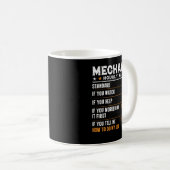 Mechanic Hourly Rate Funny Car Mechanic Gift Koffiemok (Voorkant rechts)