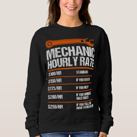 Mechanic Hourly Rate Future Mechanic 1 Trui (Voorkant)