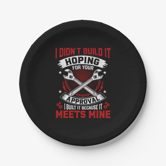 Mechanic I Did Not Build It Papieren Bordje (Voorkant)