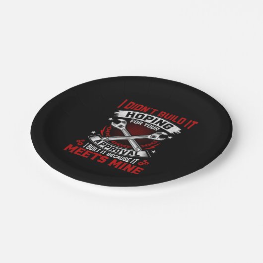 Mechanic I Did Not Build It Papieren Bordje (Gekanteld)