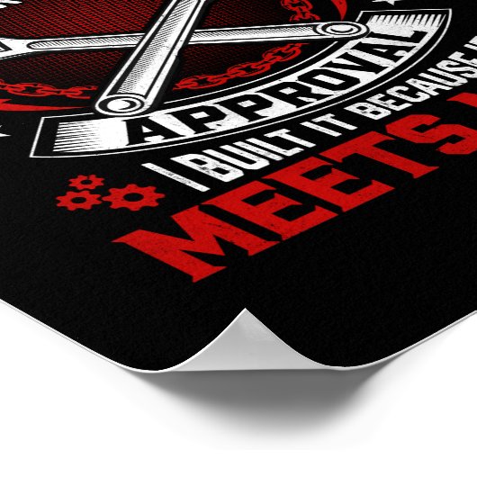 Mechanic I Did Not Build It Poster (Hoek)