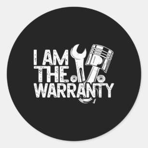 Mechanic Ik ben de garantie reparatie mechanische  Ronde Sticker