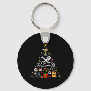 Mechanic Kerst Ornament Boom In Garage Auto Mec Sleutelhanger