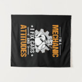 Mechanic Kunst | Ik Ben Een Monteur Ik Repareer Wandkleed (Voorkant (horizontaal))