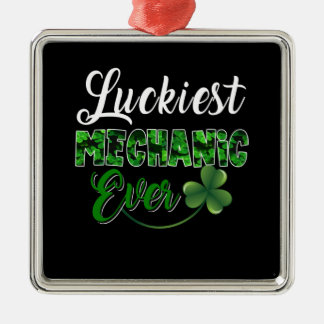 Mechanic Lovers | Luckiest Mechanic Ever Metalen Ornament