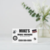 Mechanic Mobile Auto Repair Service Visitekaartje (Staand voorkant)