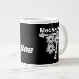 Mechanic Naam Versnellingen en Gereedschap Grote Koffiekop