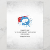 Mechanic Shop Auto Services Flyer (Achterkant)