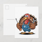 Mechanic Squad Turkije Thanksgiving Gobbler Feestdagenkaart (Voorkant / Achterkant)