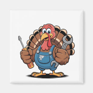 Mechanic Squad Turkije Thanksgiving Gobbler Magneet