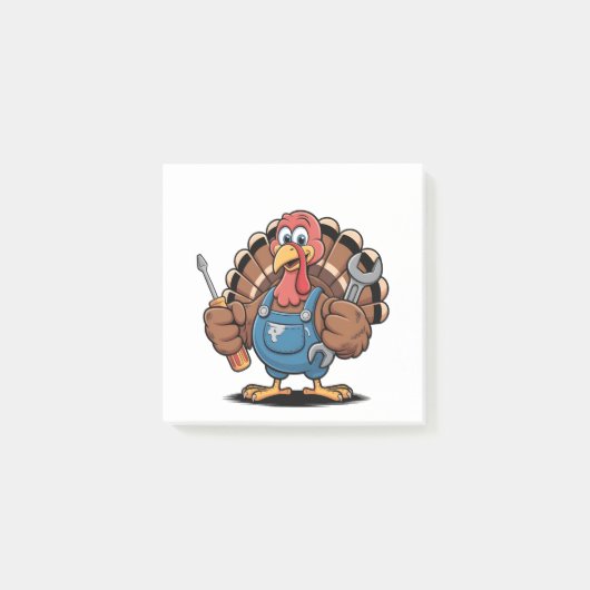 Mechanic Squad Turkije Thanksgiving Gobbler Post-it® Notes (Voorkant)