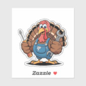 Mechanic Squad Turkije Thanksgiving Gobbler Sticker (Vel)