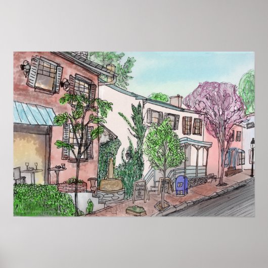 Mechanic Street, New Hope, PA Poster (Voorkant)