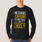 Mechanic Tuning Tuner Car Car Guy Fast Car T-shirt (Voorkant)