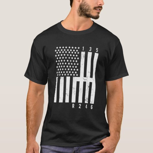 Mechanic US Flag Tuner Car Repairing Tools Mechani T-shirt (Voorkant)