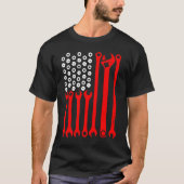 Mechanic US Flag Tuning Car  Repairing Mechanic Ca T-shirt (Voorkant)