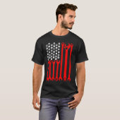 Mechanic US Flag Tuning Car  Repairing Mechanic Ca T-shirt (Voorkant volledig)