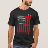 Mechanic US Flag Tuning Car Repairing Mechanic Car T-shirt (Voorkant)