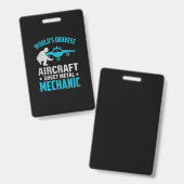 Mechanic World's Okayest monteur Badge (Voor- en achterkant)