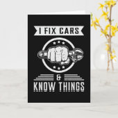 Mechanica Auto Mechanische Auto Motor Grappig Gift Kaart (Gele Bloem)