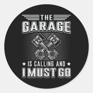 Mechanica Auto Mechanische Garage Auto Grappig Gif Ronde Sticker