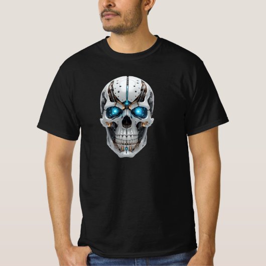 Mechanical AI Skull T-shirt (Voorkant)