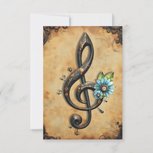 Mechanical  clef  bedankkaart (Achterkant)