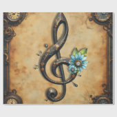 Mechanical clef cadeaupapier (Vlak)