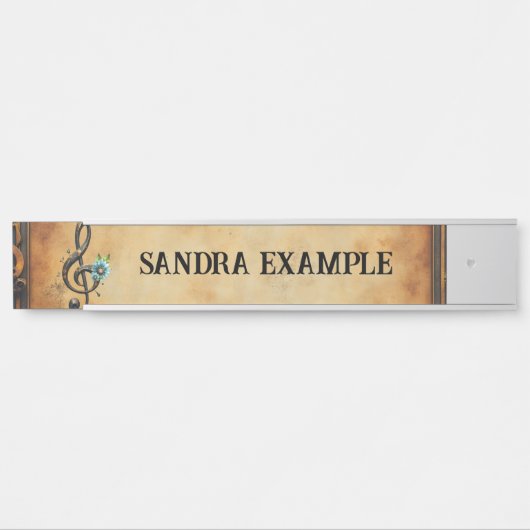 Mechanical  clef  deurbordje (Voorkant)