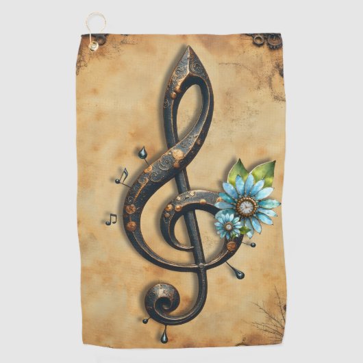 Mechanical clef golfhanddoek (Voorkant)