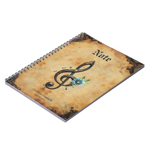 Mechanical clef notitieboek (Linkerzijde)