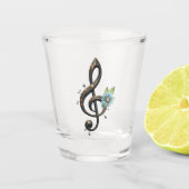 Mechanical  clef  shot glas (Voorkant)