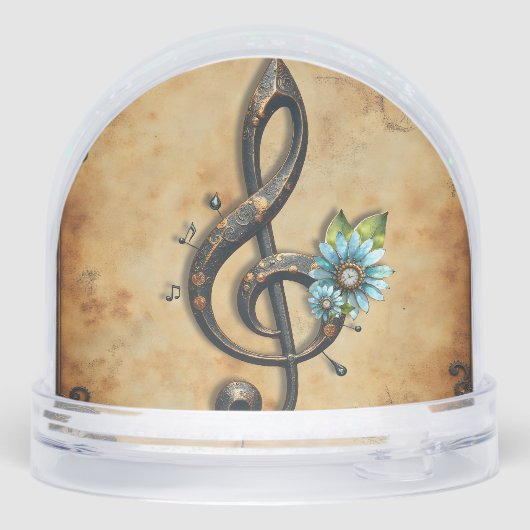 Mechanical  clef  sneeuwbol (Achterkant)